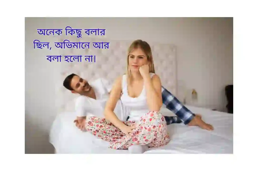 অভিমানী ভালোবাসা স্ট্যাটাস