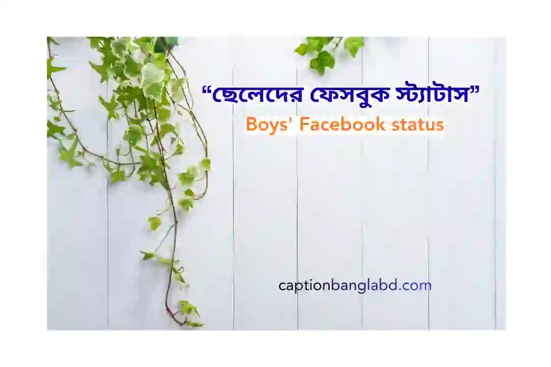ছেলেদের ফেসবুক স্ট্যাটাস