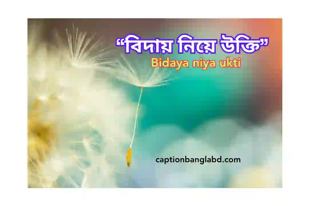 বিদায় নিয়ে উক্তি