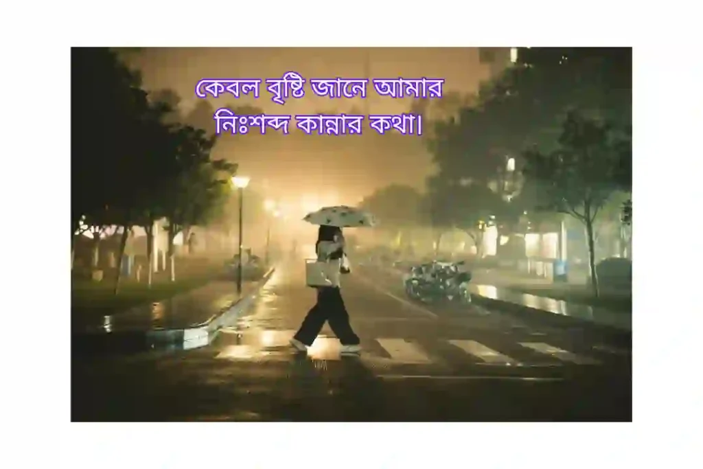 রাতের বৃষ্টি নিয়ে ক্যাপশন