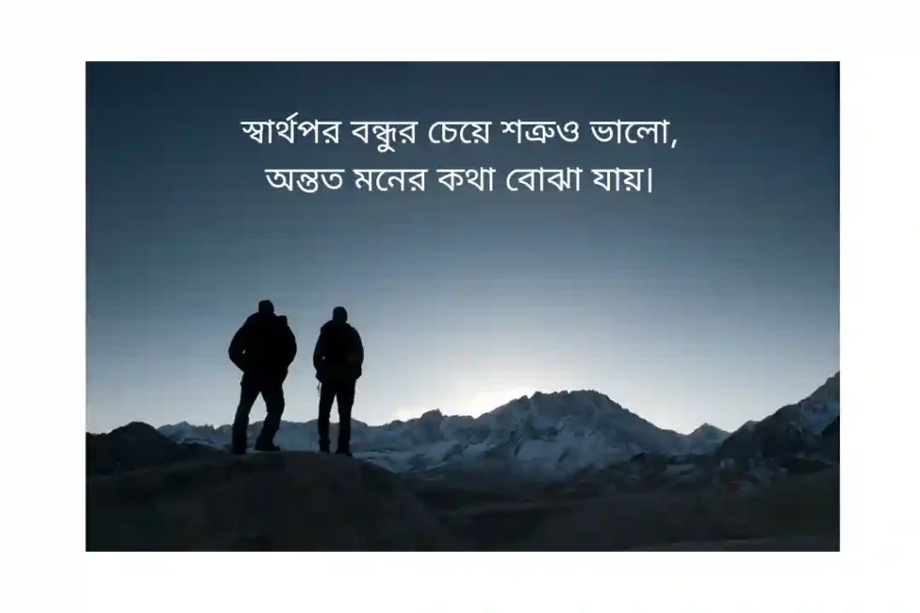 স্বার্থপর বন্ধু নিয়ে স্ট্যাটাস