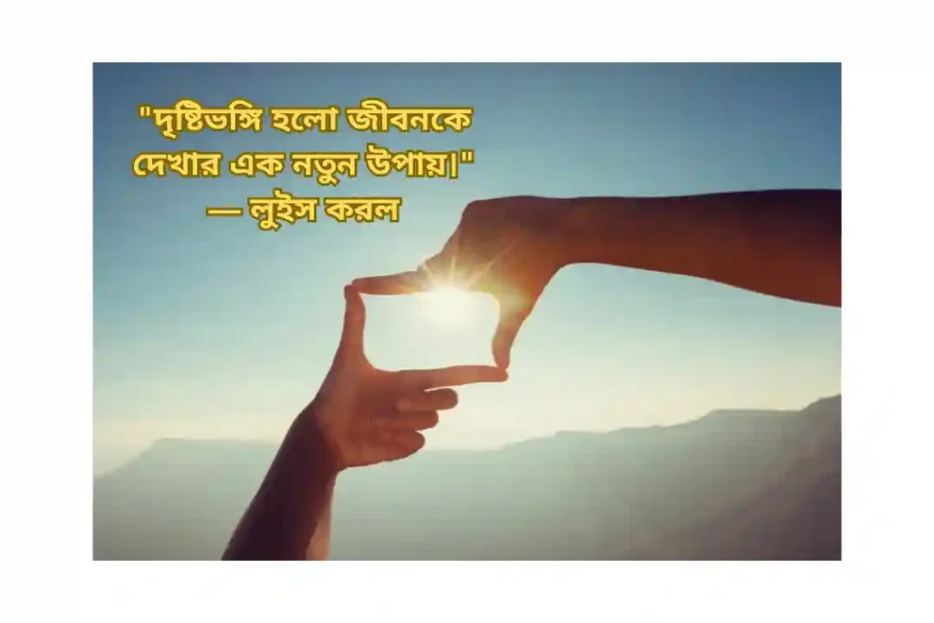 দৃষ্টিভঙ্গি নিয়ে উক্তি 2025