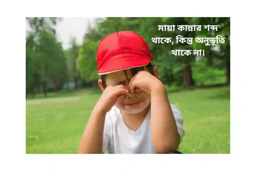 মায়া কান্না নিয়ে উক্তি