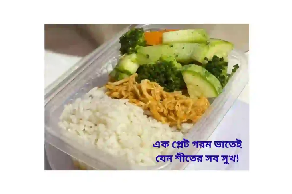 শীতের দুপুরের খাবার নিয়ে ক্যাপশন